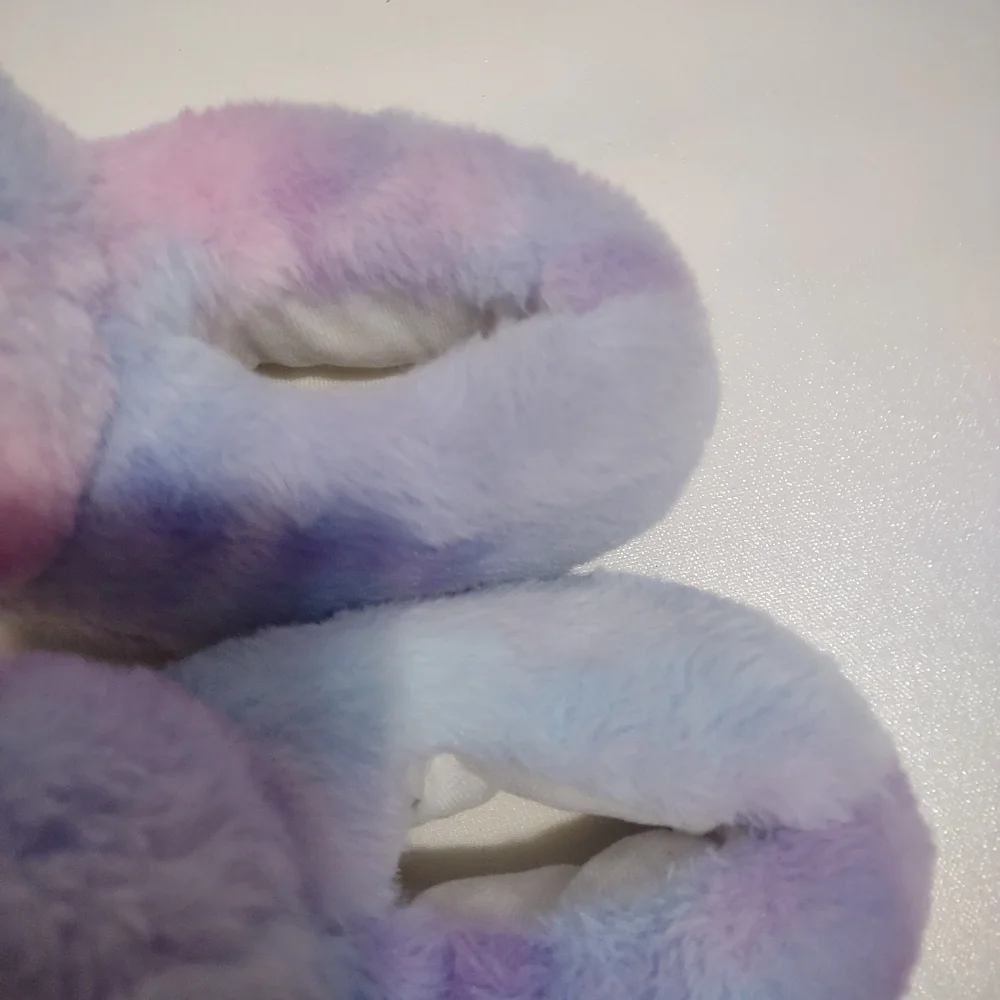 Pastel Unicorn Plush Slippers